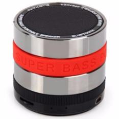 Mini Metal Super Bass Portable Bluetooth Speaker S302 Kecil Logam USB Cable Suara Kuat Jelas Jernih Perlengkapan Audio Video Musik Lagu Music MP3 Speakers Cheap Portabel for Notebook NB iPod iPhone Ideal Audio Optimal - Hitam Merah