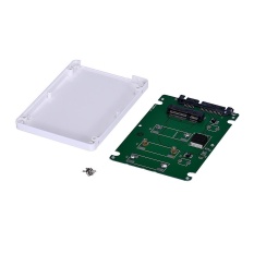 Pcie Mini SSD MSATA Sampai 2.5 Inci SATA3 Adaptor Kartu dengan Kasus Wh-Intl