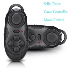 Mini Portabel Multi Fungsional Bluetooth Pengadaan 2.0 Remote Pengatur Waktu Diri Selfie Rana To Apple IOS Android 4.0 Kontroler For Game Gamepad ICade APK Game Hitam