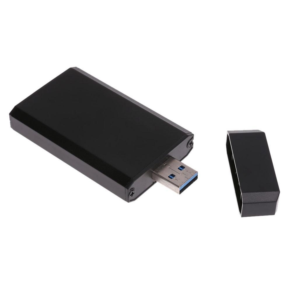 Mini Portable PCI-e MSATA SSD untuk USB 3.0 Konverter Adaptor Case Penutup-Intl