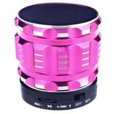 Speaker Super Bass Bluetooth Mini Portabel (merah Muda)