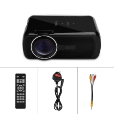 Proyektor Mini 1080 P HD Home Theater dengan HDMI USB SD VGA AV TV Port Hitam UK Plug-Intl