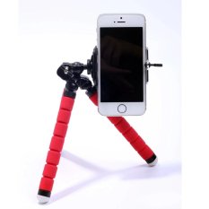 Mini Tripod Kamera Digital Mobile Phone Stand Fleksibel Grip Octopus Bubble Monopod Kaki Fleksibel Kamera Kecil Holder Stand (merah) -Intl