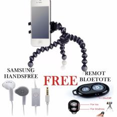 Mini Tripod Flexible Tripod Gorilla Pod +shuter bluetote+samsung heandsfree