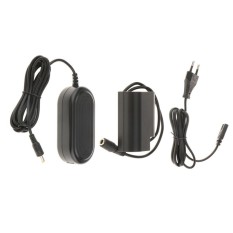 Keajaiban Bersinar DC Coupler DMW-DCC12 + Eu Plug AC Power Adaptor untuk Panasonic Lumix DMC-GH3K-Intl