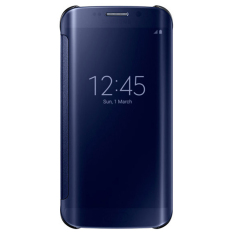 Mirror Screen Flip Case Cover for Samsung Galaxy S7 Edge G9350 (Black)