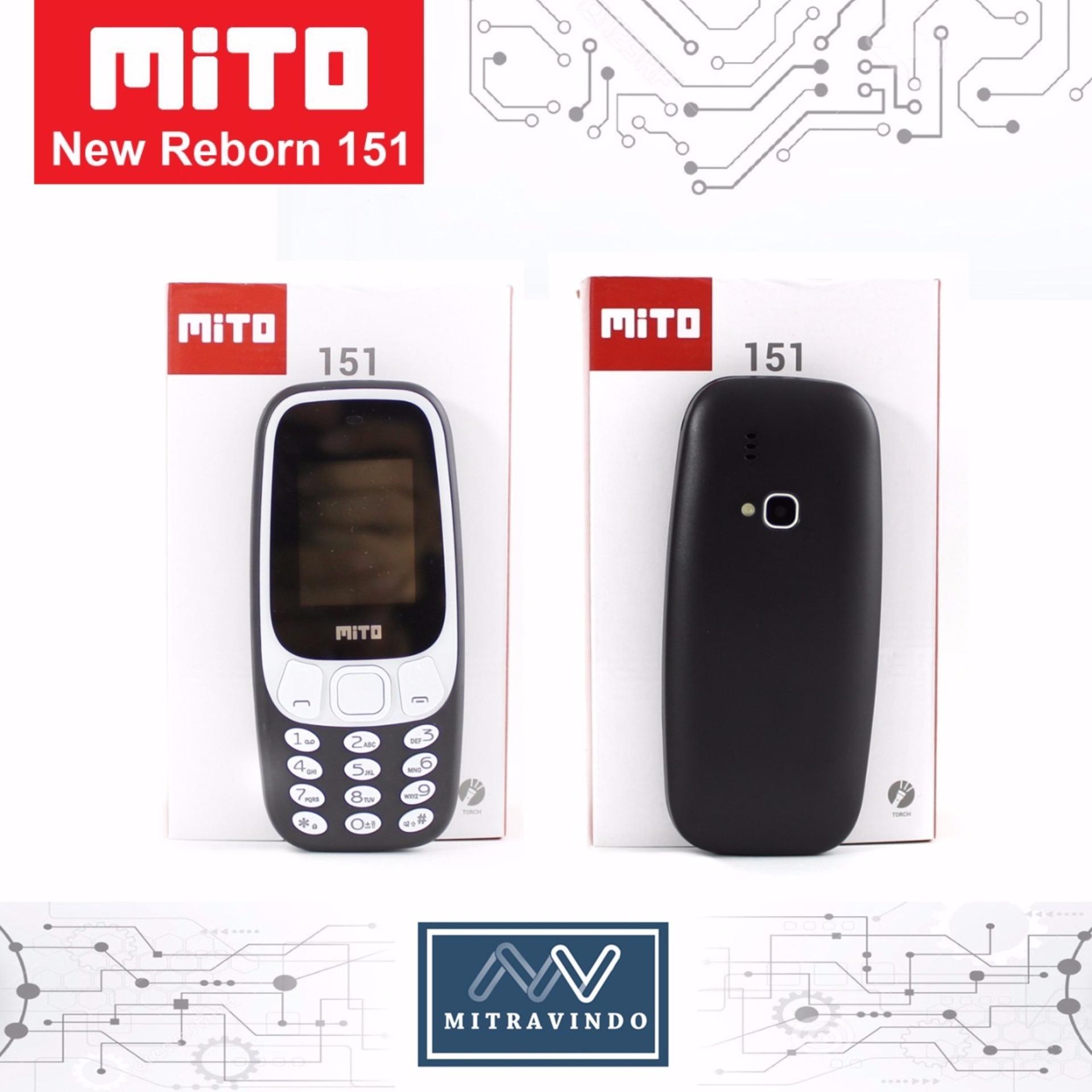 Mito 151 handphone - Camera - Dual SIM - Garansi 1 tahun - Mirip nokia 3310  