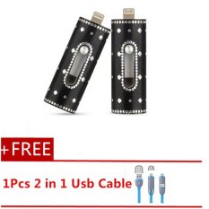 MITPS 8 GB I-flash Driver USB Flash Drive HD Pendrive Data Petir Capacity untuk IPhone Android PC (hitam) -Intl