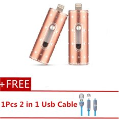 MITPS 8 GB I-flash Driver USB Flash Drive HD Pendrive Data Petir Capacity untuk IPhone Android PC (Rose Gold) -Intl