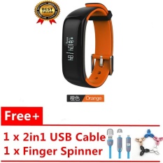 MITPS P1 Smartband Tekanan Darah Monitor Smart Band Pedometer Aktivitas Tracker Pulse Monitor Gelang Kebugaran Gelang untuk Ponsel-Intl