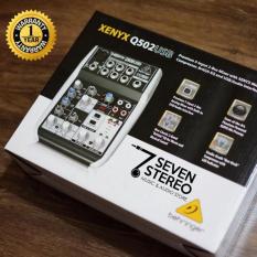 Mixer Behringer XENYX Q502 USB ( Q 502 USB) with Audio interface / soundcard