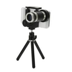 Mobile Phone Telescope Zoom Lensa 8X Universal With Tripod