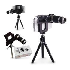 Mobile Phone Telescope Zoom Lensa 8X Universal With Tripod
