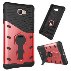 Bulan Case Case untuk Samsung Galaxy J7 Prime Putar Kickstand Hibrida Shock-Menyerap Pelindung Case Sulit Kuat Ganda Lapisan Case Cover- internasional