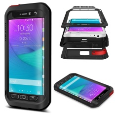 Mooncase Case Untuk Samsung Galaxy Note Edge Tahan Air, shockproof Snowproof Tahan Debu Tahan Lama Aluminium Logam Gorilla Heavy Duty Perlindungan tubuh Penuh Case Black