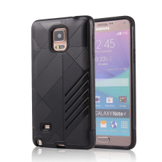 Moonmini 2-In-1 Hibrida Combo Jepret Di Belakang Case untuk Samsung Galaxy Note 4 N9100 (HITAM)