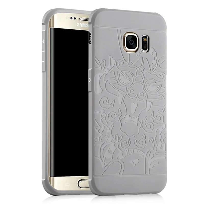 ... moonmini 3d dragon relief ultra tipis lembut silicone anti knock rubber case shockproof pelindung cover untuk