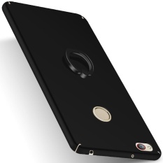 Moonmini untuk ZTE Nubia Z11 Minis Ultra Slim Buram Matte Hard Pc Anti-Scratch Back Case dengan Kurung Cincin -hitam-Intl