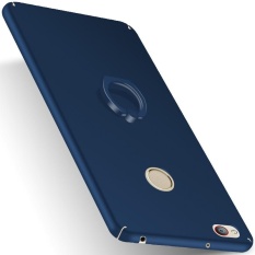 Moonmini untuk ZTE Nubia Z11 Minis Ultra Slim Buram Matte Hard PC Anti-Scratch Back Case dengan Kurung Cincin -Dark Blue-Intl