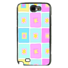Mosaic Pola Cek Phone Case untuk Samsung Galaxy Note 2 Hitam (EKSPOR)