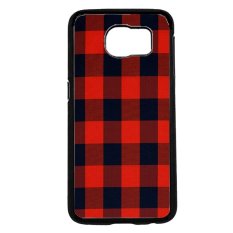 Mosaic Pola Cek Phone Case untuk Samsung Galaxy S6 (Hitam)