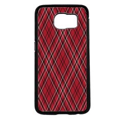 Mosaic Pola Cek Phone Case untuk Samsung Galaxy S6 (Hitam)