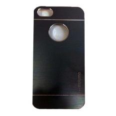 Motomo Case For Apple iPhone 6 / iphone6 / Iphone 6 / Iphone6 Ukuran 6 4.7 Inch / IP 6G / IP 6S Metal + Polycarbonatte Hard Back Case / Metal allumunium Case / Hard Back Cover / Casing HP - Hitam