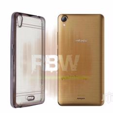 Motomo Chrome Infinix Hot Note X551 Hitam / Soft Case Shining Infinix X551 Hot Note / Tpu Jelly Silikon Case Infinix X551 / Ultrahin Ring Glossy / Sofshell / Silicone Shinning Black / Case HP / Case Unik / Casing Infinix Hot Note - Transparant List Hitam
