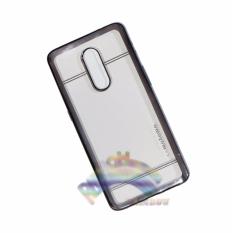 Motomo Chrome Infinix S2 Pro X522 Softcase Shining List Chrome Glamour / Tpu Jelly Case/ Ultrahin Ring Glossy / Sofshell / Jelly Silikon / Silicone Shinning Kilau / Case HP / Case Unik / Casing Infinix - Transparant List Hitam