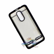 Motomo Chrome Lenovo K6 power Softcase Shining List Chrome Glamour / Tpu Jelly Case/ Ultrahin Ring Glossy / Sofshell / Jelly Silikon / Silicone Shinning Kilau / Case HP / Case Unik / Casing Lenovo - Transparant List Hitam