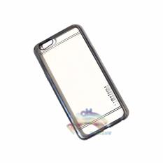 Motomo Chrome Oppo F1S Selfie Expert A59 Softcase Shining Chrome Glamour Bac Cover / Tpu Jelly Case/ Ultrahin Ring Glossy / Sofshell / Jelly Silikon / Silicone Shinning Kilau / Case HP / Case Unik / Casing Oppo - Transparant List Hitam