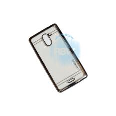Motomo Chrome Silikon Infinix Hot 4 Pro Hitam / Soft Case Infinix X556 Shining Chrome / Tpu Jelly Ultrathin Infinix Hot 4 Pro Ring Glossy / Sofshell / Silicone Shinning Black / Case HP / Case Unik / Casing Infinix Hot 4 Pro - Transparant List Hitam