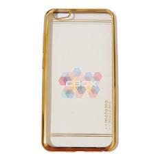 Motomo Chrome TPU Case Vivo V5s Softcase Shining Clear List Glossy / Soft Jelly Case / Ultrahin / Sofshell / Silicone Shinning / Casing Vivo - Chrome Gold