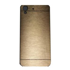 Motomo Hardcase For Huawei Y6 Rubber Polycarbonat + Metal Hardcase Hard Back Case / Hard Back Cover / Metal Allumunium Case / Casing HP Huawei Y6 / Casing Handphone - Gold