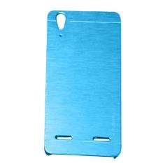 Motomo Hardcase For Lenovo A6010 / A6010 Plus / A6010+ / A6010 + / A6000 Rubber Polycarbonat + Metal Hardcase Hard Back Case / Hard Back Cover / Metal Allumunium Case / Casing HP / Casing Handphone - Biru Tua