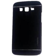 Motomo Hardcase For Samsung Galaxy J2 Prime Rubber Polycarbonat + Metal Hardcase Hard Back Case / Hard Back Cover / Metal Allumunium Case / Casing HP / Casing Handphone - Hitam