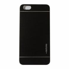 Motomo Hardcase For Vivo Y55 / Y55S Rubber Polycarbonat + Metal Hardcase Hard Back Case / Hard Back Cover / Metal Allumunium Case / Casing HP Vivo Y55 / Y55S / Casing Handphone - Hitam