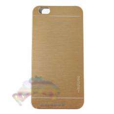 Motomo Vivo V5 Hard Case Back Cover Brush Metal Exterior & Polycarbonate Interior Elegant Design / Casing Vivo V5 / Case HP - Gold