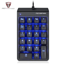 MOTOSPEED K22 Mechanical Numeric Keypad Wired Backlight Keyboard 22 Keys Mini Numpad Extended Layout - intl