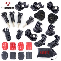 Mount Adapter ARM Chain Sekrup Tripod untuk Go Pro Hero 5 4 Session SJ6 SJ4000 Xiao YI untuk Go Pro Hero 5 Action Camera Aksesoris