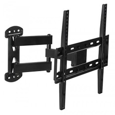 Mount-It! Full Motion TV Wall Mount Corner Bracket, VESA 400 x 400 Compatible, Extending Arm Articulating, Swivel, Tilt Fits 32, 37, 40, 42, 47, 50 Inch TVs, 66 Lbs Capacity Black - intl