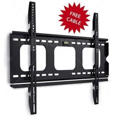 Mount-It! Low Profile Fixed TV Wall Mount Bracket for 32, 34, 37, 39, 40, 42, 47, 48, 49, 50, 52, 55, 60 Inch Flat Screen TVs, Ultra Slim Design with bs Capacity Max VESA 750x450 6 ft HDMI cable