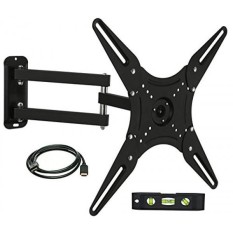 Gunung-itu MI-2065L Full Motion Swivel Articulating ARM LCD, LED 4 K TV Wall Mount Bracket untuk 23-55 Inch Ukuran Layar, Kompatibel dengan VESA 400x400, 66 Lbs Kapasitas, Tilt, Swivel, dan Rotasi Motion-Intl