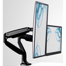Gunung-itu Monitor Desk Mount, Monitor Komputer Stand, Tinggi Lengan Disesuaikan Sesuai dengan 32 Inch Layar, VESA 75x75 dan 100x100, 20 LB Kapasitas, Hitam (MI-1771) (Dual Monitor, HITAM)-Intl