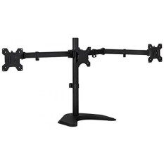 Gunung-itu Triple Monitor Stand LCD LCD Desk Screen untuk LCD 19, 20, 22, 23, 24 Inch Monitor VESA 75 dan 100 Kompatibel Full Motion, 66 Lbs Kapasitas, MI-2789 (3 Monitor Horizontal)-Intl
