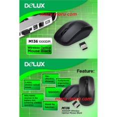 Mouse Wireless Delux M136 + Battery