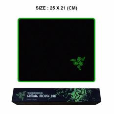 Mousepad - Alas Mouse Pad Gaming Motif Logo Green Stitches Edge