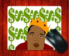 MousePad biggie shower curtain for 240*200*3mm Mouse mat Gaming Mice Pad