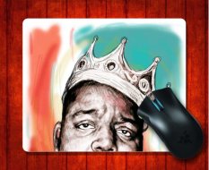 MousePad Biggie Smalls Colour Drawing Art Poster Landmarks Case for Mouse mat 240*200*3mm Gaming Mice Pad