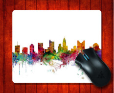 Mouse Pad Columbus Ohio Skyline Cakrawala Case untuk Mouse Mat 240*200*3mm Gaming Mice Pad- INTL